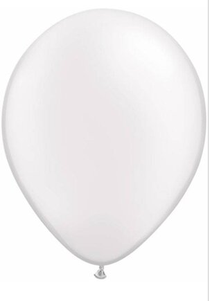 Latex Balloon - Pearl White 12"