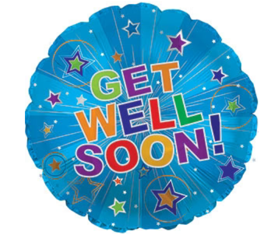 GG Distributors 17” Get Well Soon Mylar Balloon