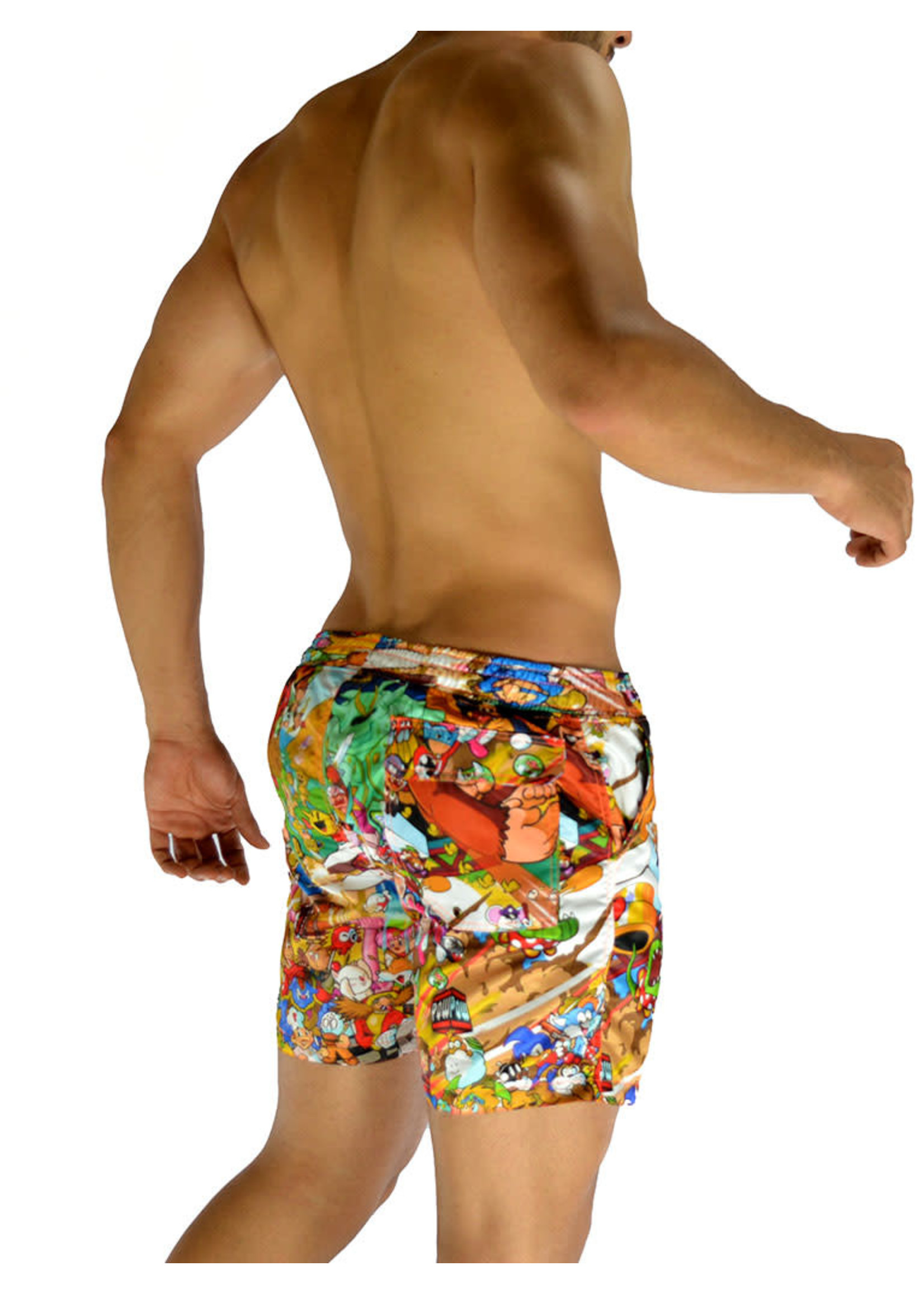 Battysta Nintendo Character Swim Shorts