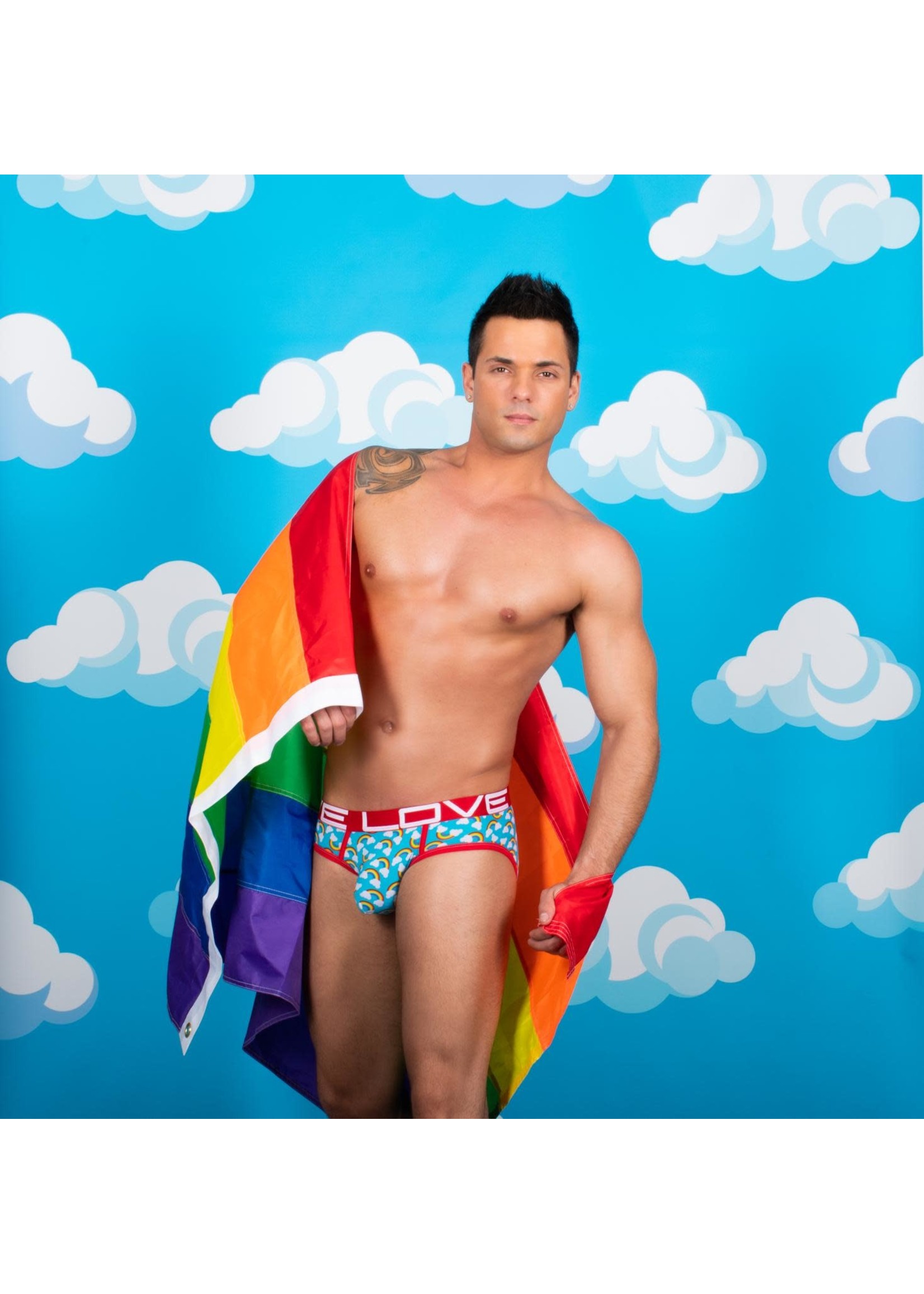 Andrew Christian Love Pride Rainbow Brief