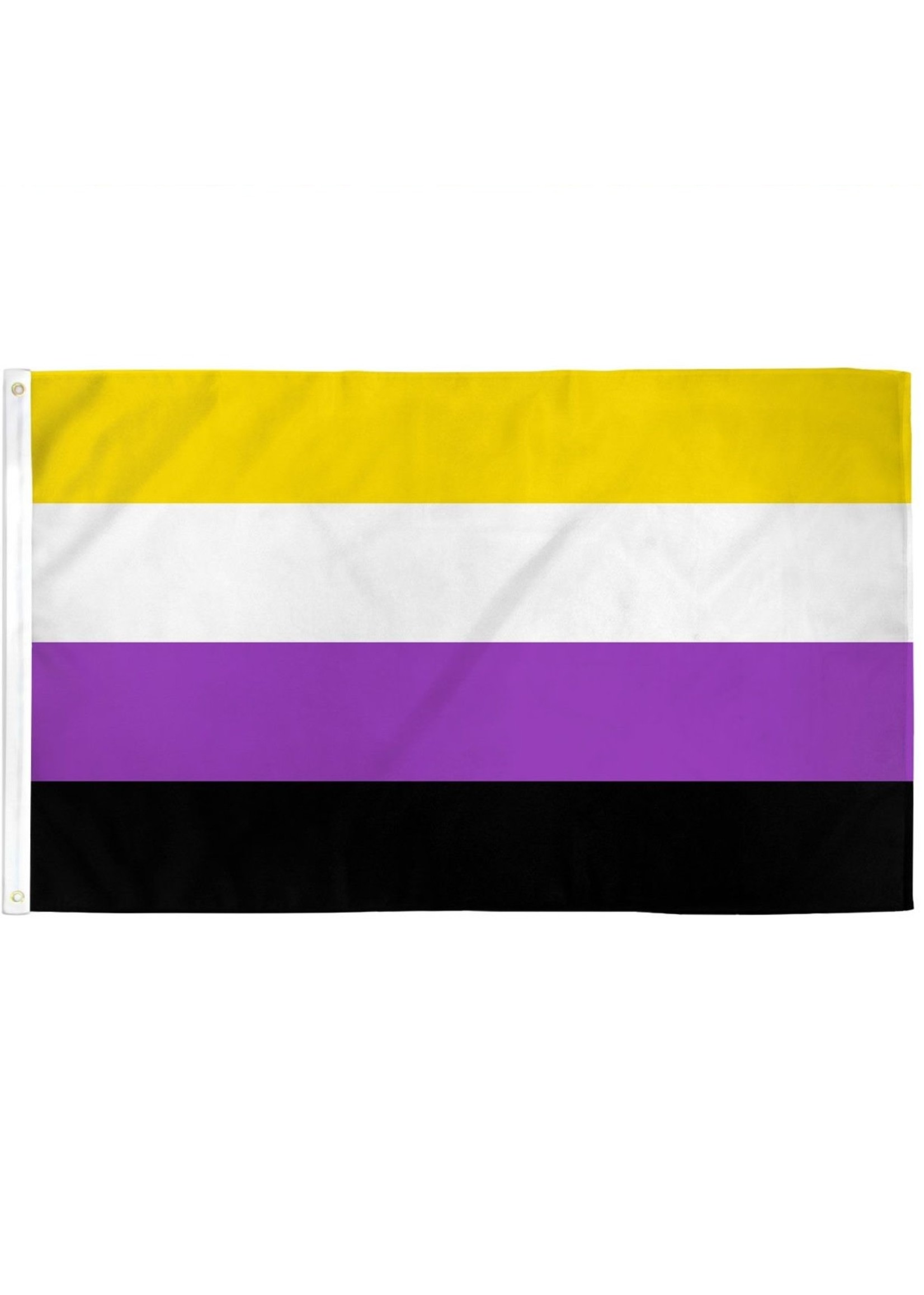 Pride not Prejudice Polyester Non-Binary Flag 2' x 3' (waterproof)