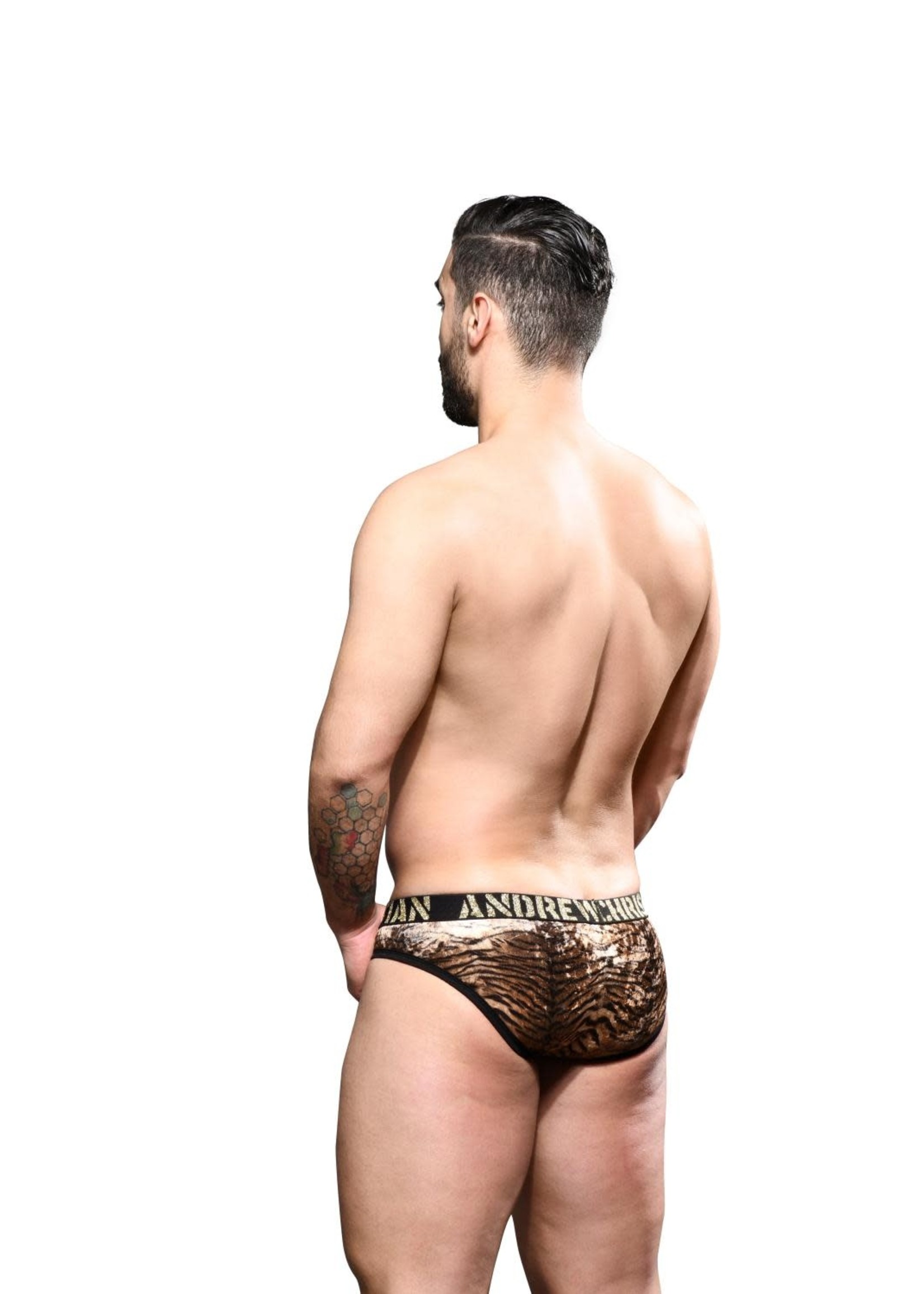 Andrew Christian Plush Leopard Thong w/ Almost Naked 92296