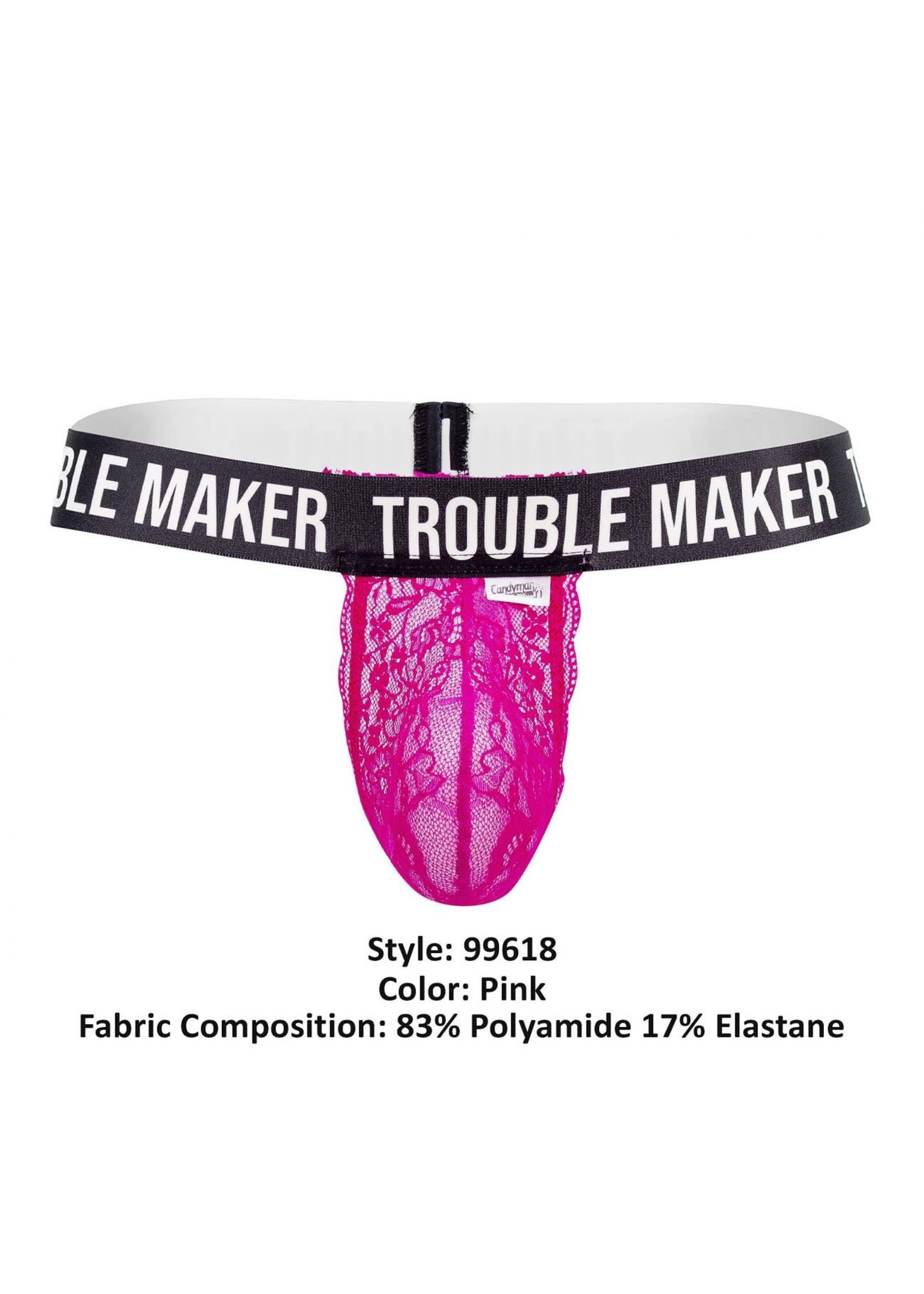 Candyman Trouble Maker Lace Thong