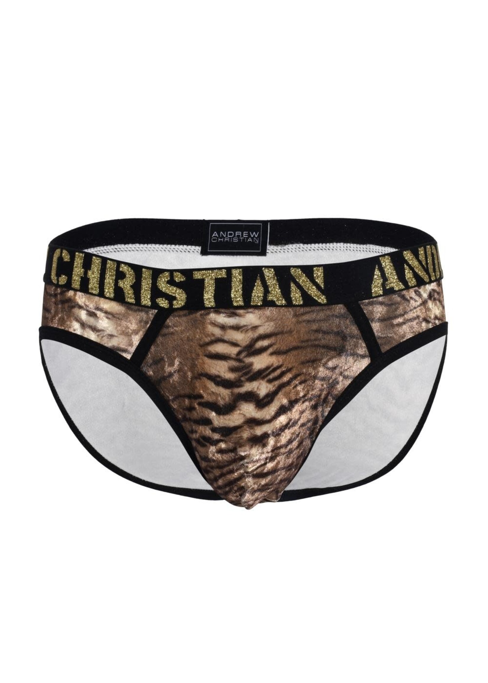 Andrew Christian Plush Tiger Brief w/ Almost Naked