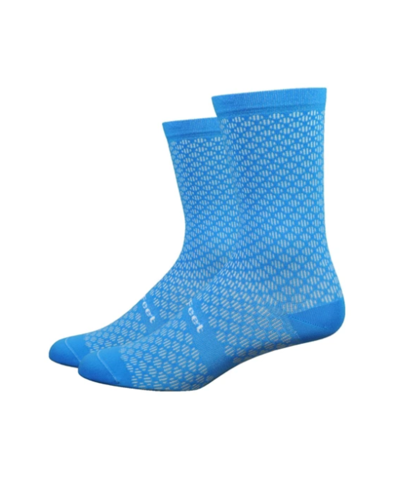 Defeet DeFeet Evo Mont Ventoux Socks - 6 inch, Barnstormer Blue, X-Large
