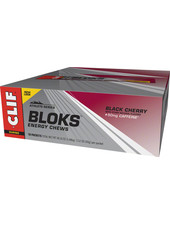 Clif Bar Shot Bloks: Black Cherry with 50mg Caffeine; Box of 18