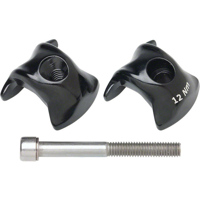 Ritchey Ritchey WCS Carbon 1-Bolt Seatpost Clamp 7x9.6mm Rails, Black