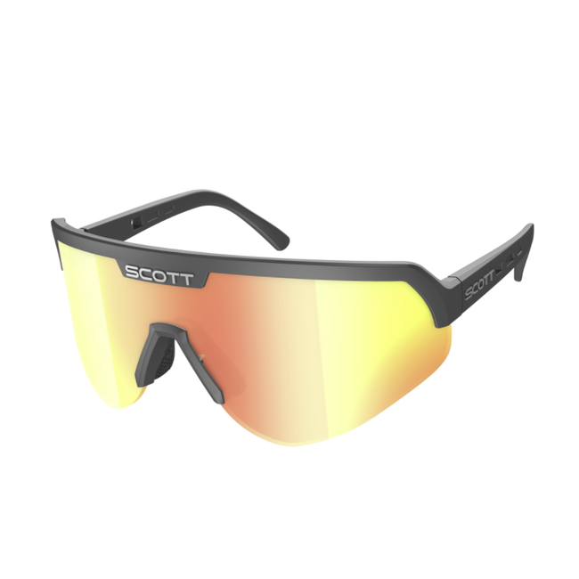 Scott Sport Shield Sunglasses- Black/Red Chrome