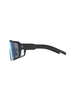 Scott Shield Sunglasses - Black Matt/Blue Chrome Enhancer