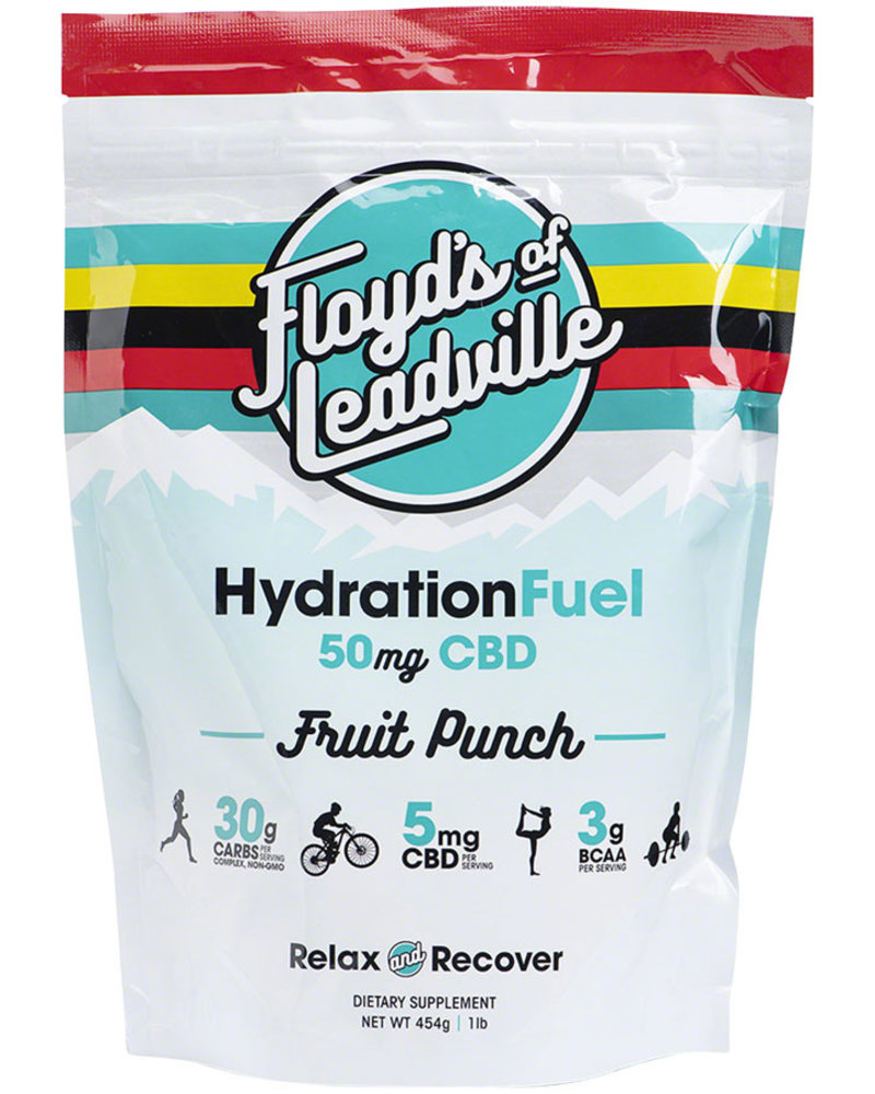 Floyd's of Leadville Floyd's of Leadville CBD Isolate Hydration Fuel Drink Mix - 50mg, 10 Serving Bag, Fruit Punch