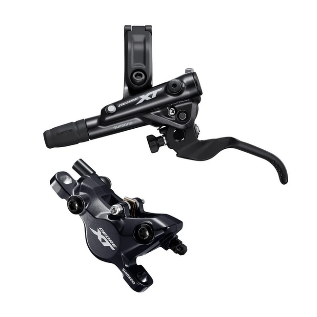 Shimano Deore XT BL-M8100/BR-M8100 Disc Brake and Lever - Rear, Hydraulic,  Post Mount, 2-Piston, Black