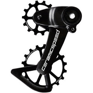 CeramicSpeed OSPW X Oversized Pulley Wheel System for SRAM Eagle AXS - Coated Races Alloy Pulley Carbon Cage Black