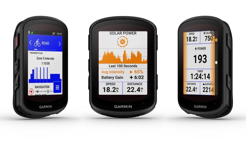 Nuevos Garmin Edge 540 y 840, ahora con carga solar para ampliar