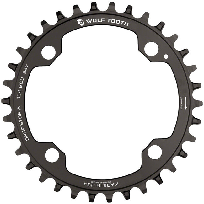 Wolf Tooth Drop Stop Chainring - 32t - 104 BCD - 4-Bolt