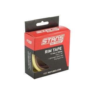 Stan's No Tubes Stans No Tubes Yellow Rim Tape 10 Yards x 25mm Wide