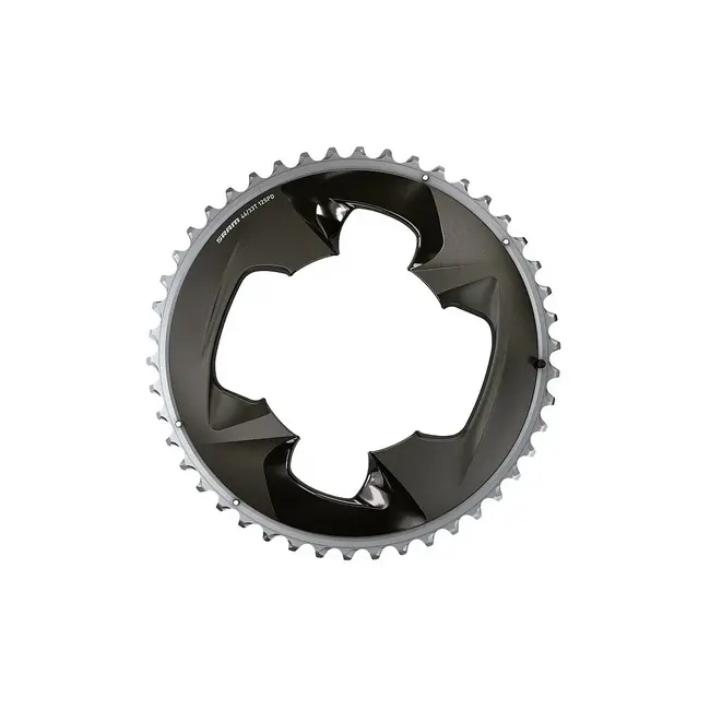 SRAM Force 2x12-Speed Outer Chainring - 48t, 107 BCD, 4-Bolt, Polar Grey, For use with 35t Inner