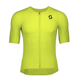 Scott SCO Shirt M's RC Premium Kinetech s/sl Medium - Sulpher Yellow and Black