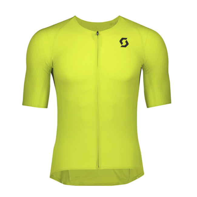 Scott SCO Shirt M's RC Premium Kinetech s/sl Medium - Sulpher Yellow and Black