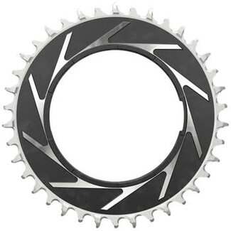 SRAM T-TYPE Chainring 38T For use w/ Powermeter - Threaded 3mm Offset Eagle- Black/Silver XXSL D1