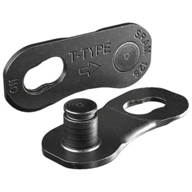 SRAM Eagle T-Type PowerLock Flattop Connector Link - 12-Speed, For Eagle T-Type Flattop Chain Only, Black, single