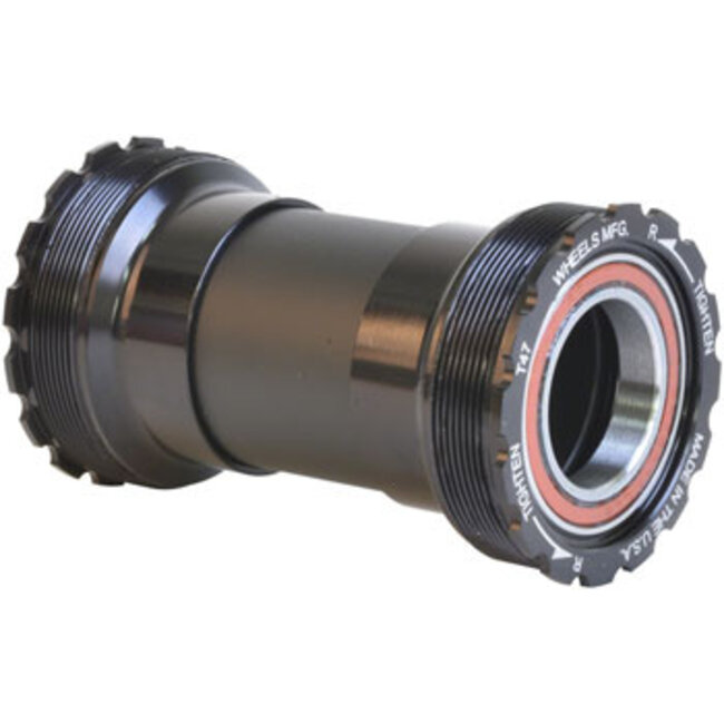 Wheels Manufacturing T47 Inboard Bottom Bracket with Angular Contact Bearings for 24mm (Shimano) Spindles