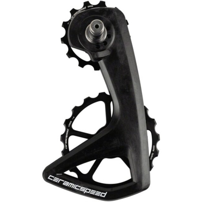 CeramicSpeed OSPW RS Pulley Wheel System for Shimano Dura-Ace 9250/Ultegra 8150  - Aluminum Pulley, Carbon Cage, Black