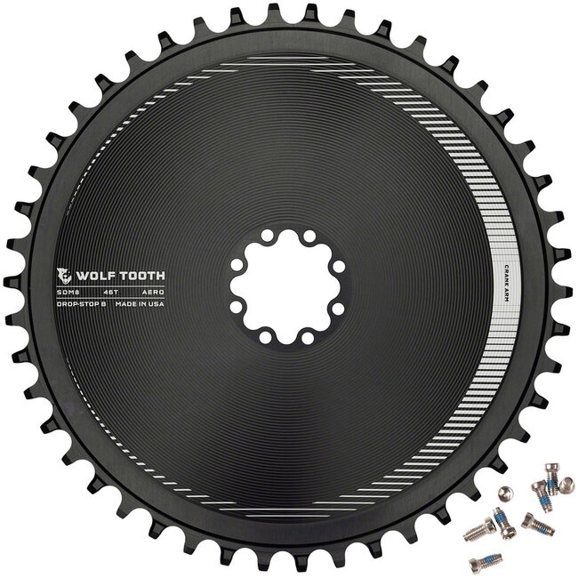 Aero Direct Mount Chainring - Direct Mount SRAM 8-Bolt, Drop-Stop B, Black