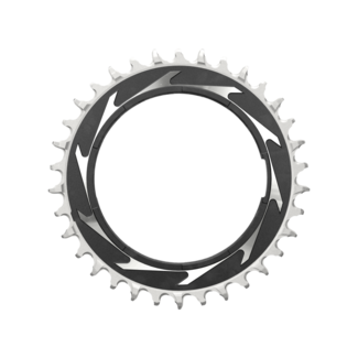 SRAM Chain Ring T-TYPE - Powermeter Threaded - Eagle (including pin thread backup and screw) - Black/Silver XXSL D1