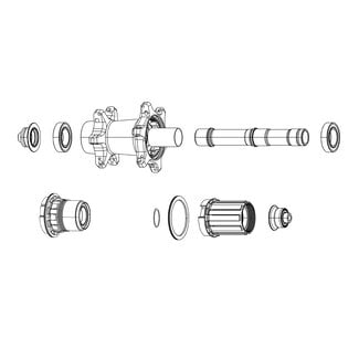 ZIPP FREEHUB KIT ZIPP ZR1 SS XDR