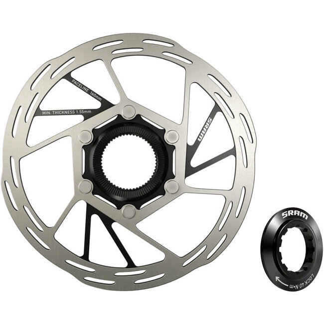 SRAM Paceline Disc Brake Rotor - 160mm - Center Lock - Includes Lockring