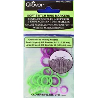 CLOVER SOFT STITCH RING MARKERS