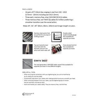 ChiaoGoo ChiaoGoo Forté 2.0 Interchangeable Needle Set 4500-C