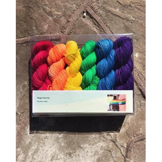 Fergus Yarn Co. Rainbow Love Shawl Kit