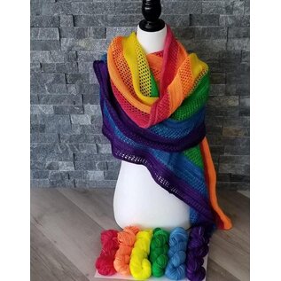 Fergus Yarn Co. Rainbow Love Shawl Kit