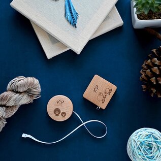 KnitPro KnitPro Square Rectractable Wood Measuring Tape