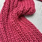 Red Fisherman's Rib Scarf