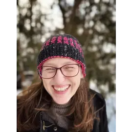 Black and Pink Hat Sample