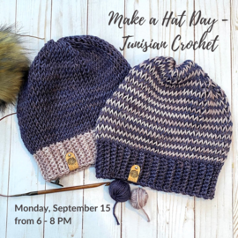 Make a Hat Day Tunisian Crochet