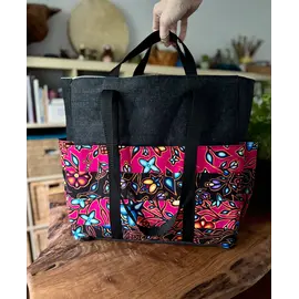 Wonder Twin Fibrearts Elsbeth Tote - Patchwork Stripes