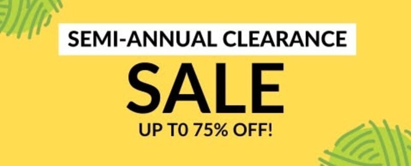Semi Annual Clearance SALE