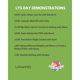 LYS Day Demonstrations by the Unwind Team!