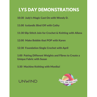 LYS Day Demonstrations by the Unwind Team!