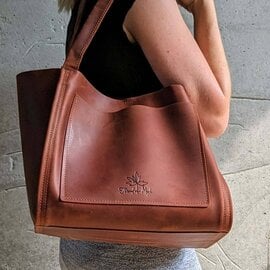 Thread and Maple Leather Boxy Tote