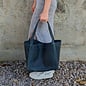 Leather Boxy Tote
