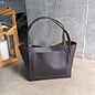 Leather Boxy Tote