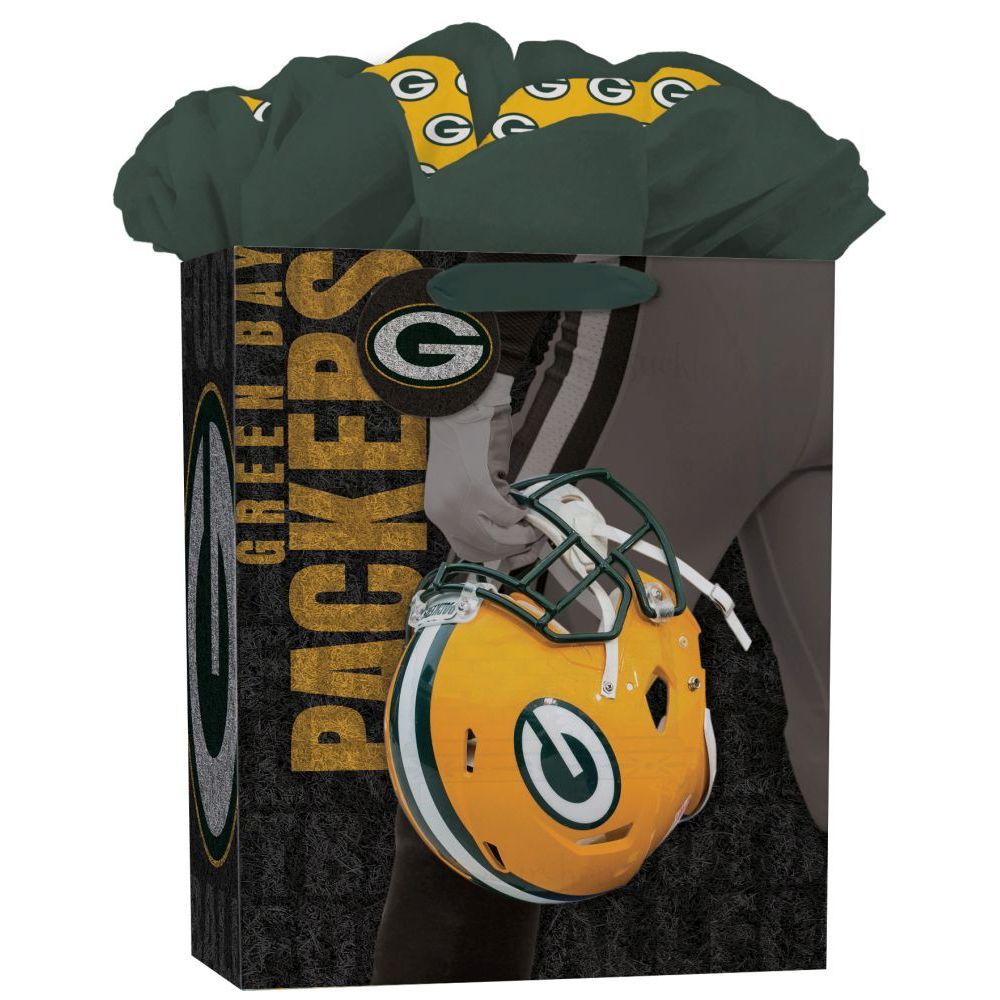 JF TURNER & CO Green Bay Packers Large GoGo Gift Bag