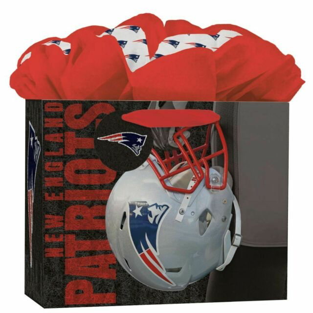 JF TURNER & CO New England Patriots Medium GoGo Gift Bag ...