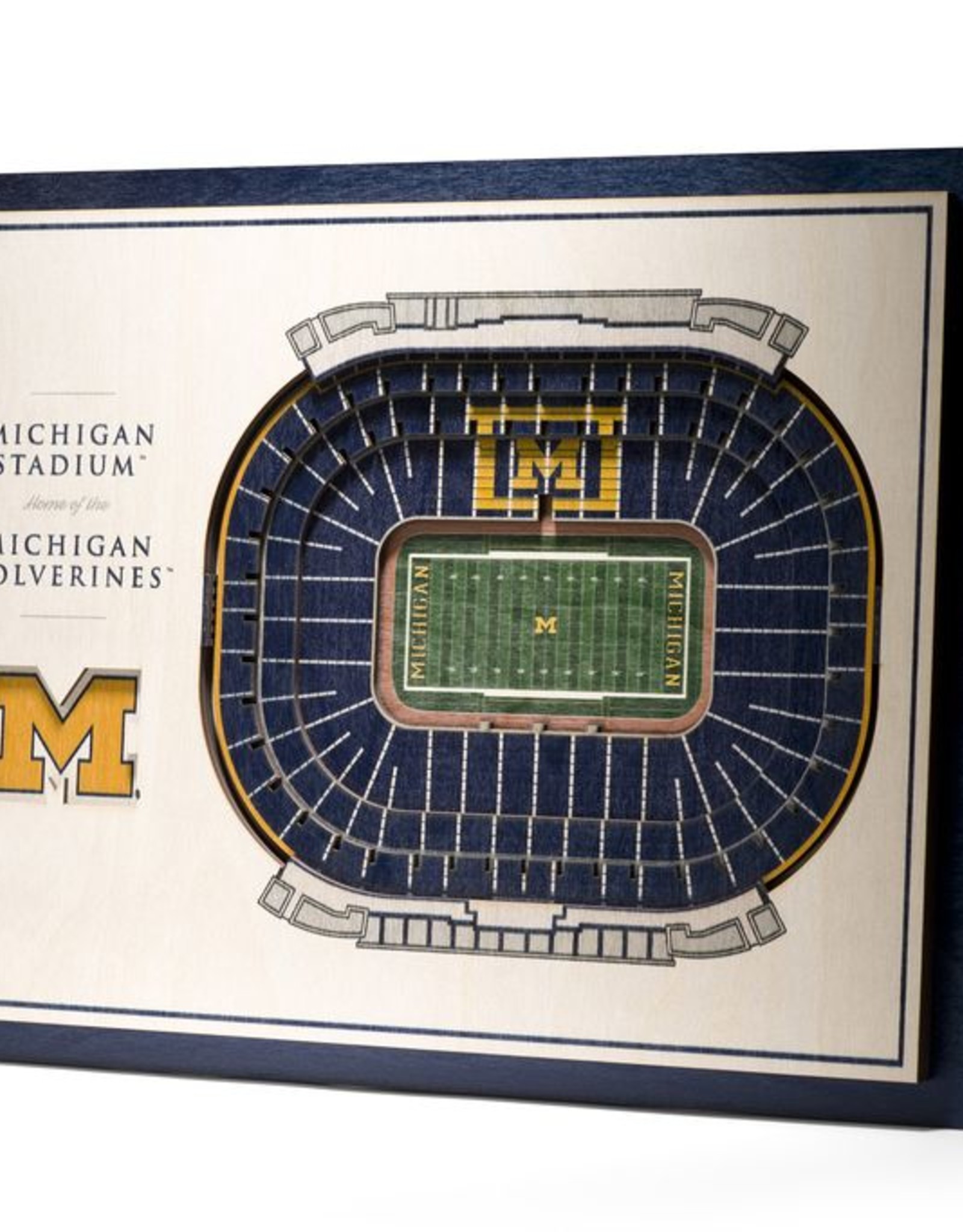 You The Fan Michigan Wolverines 5 Layer 3d Stadium Wall Art Touchdown Gifts Inc