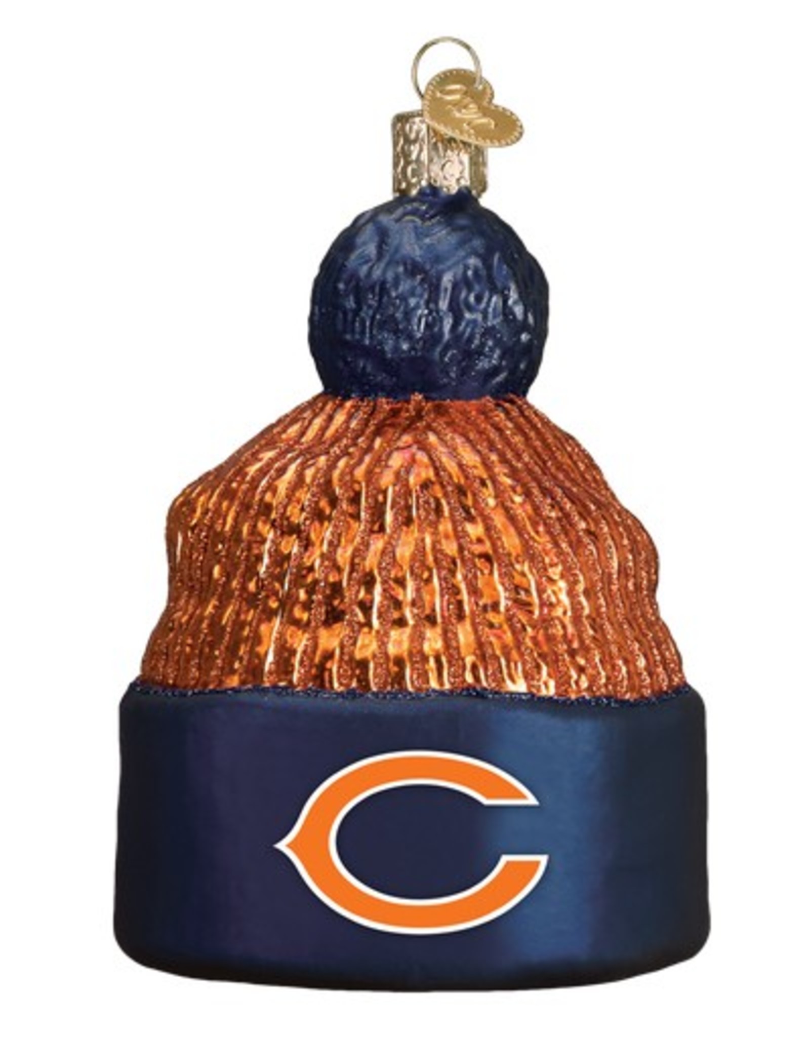 OLD WORLD CHRISTMAS Chicago Bears Beanie Ornament