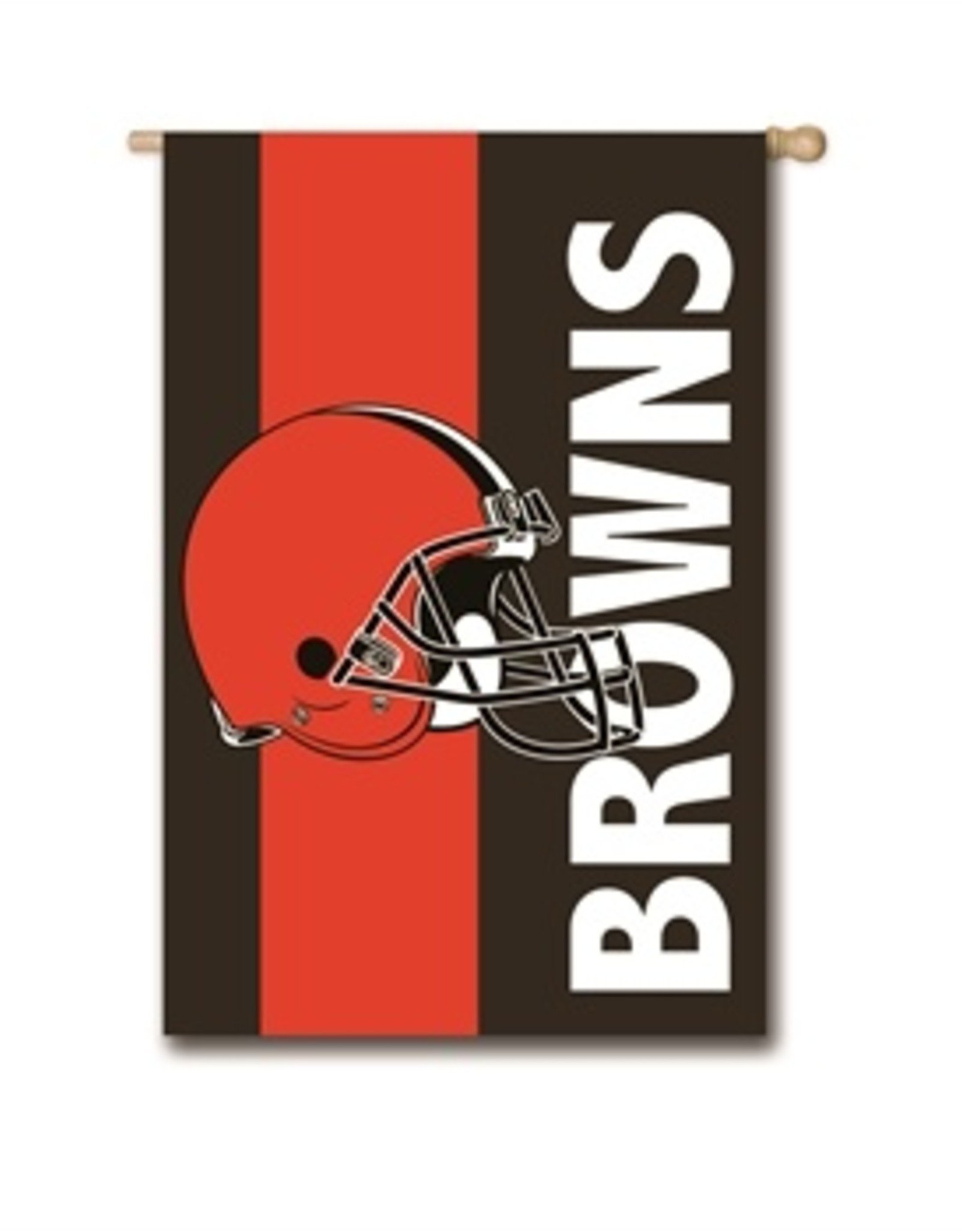 EVERGREEN Cleveland Browns 28" x 44" Striped House Flag